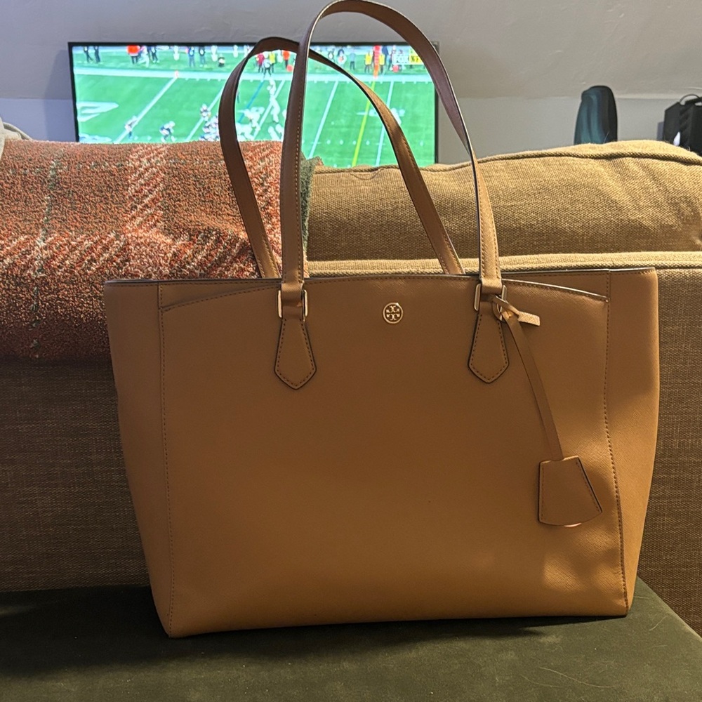 Tory Burch Brown Leather Tote